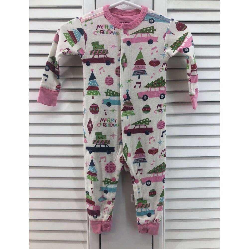 Little blue house size 3-6M Merry Christmas one piece back flap onesie